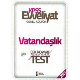 İsem Evveliyat KPSS Anayasa Vatandaşlık Bilgisi Çek Kopar Yaprak Test 2015 - Yasemin Özkanlı