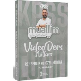 İsem Yayıncılık 2024 KPSS Eğitim Bilimleri Muallim Rehberlik ve Özel Eğitim Video Ders Notları