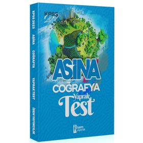 İsem Yayınları 2023 KPSS Aşina Lisans Coğrafya Yaprak Test