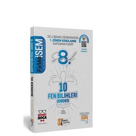 İsem Yayınları 8. Sınıf LGS 1. Dönem Fen Bilimleri 10 Branş Deneme
