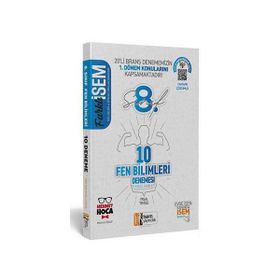 İsem Yayınları 8. Sınıf LGS 1. Dönem Fen Bilimleri 10 Branş Deneme