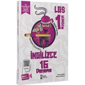 İsem Yayınları - 8. Sınıf LGS 1. Dönem İngilizce 16 Branş Deneme