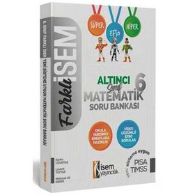 İsem Yayınları Farklı İsem 6. Sınıf Matematik Soru Bankası