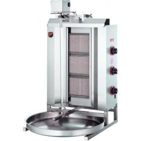 Işıkgaz Silverinox 3 Radyanlı Doğalgazlı Üstten Motorlu Döner Ocak