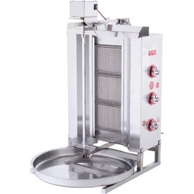 Işıkgaz Silverinox Doğalgazlı 3 Radyanlı Üstten Motorlu Döner Ocağı
