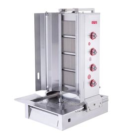 Işıkgaz Silverinox Doğalgazlı 4 Radyanlı Alttan Motorlu Döner Ocağı