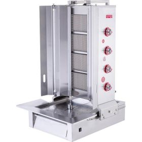 Işıkgaz Silverinox Lpg Tüplü 4 Radyanlı Alttan Motorlu Döner Ocağı