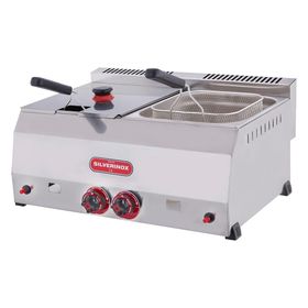 Işıkgaz Silverinox SLVR-2705 Endüstriyel Çiftli 8+8 lt Doğalgazlı Fritöz