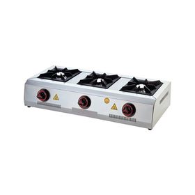 Işıkgaz Silverinox SLVR-2906 Endüstriyel Doğalgazlı Set Üstü Mini Üçlü 3 Gözlü Ocak