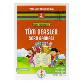 Işıklı Yayınları 3.Sınıf Adım Adım Tüm Dersler Soru Bankası