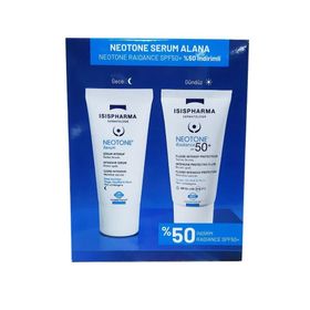 Isıs Pharma 30 ml Neotone Radiance SPF50+ ve 30 ml Neotone Cilt Bakım Serumu