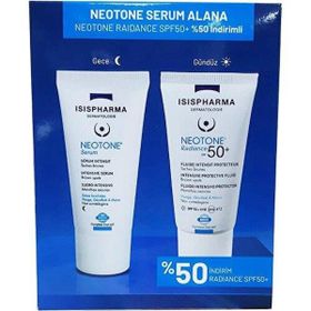 Isıs Pharma 30 ml Neotone Radiance SPF50+ ve 30 ml Neotone Cilt Bakım Serumu