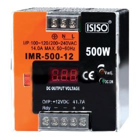 Isıso IMR-500-12 Mini Göstergeli Raya Montajlı Güç Kaynağı