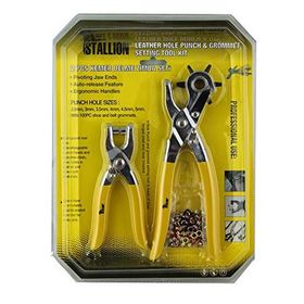 İşkur Makina Kemer Kayış Delme Perçin Kuş Gözü Atma Çarklı Zımba Çakma Seti