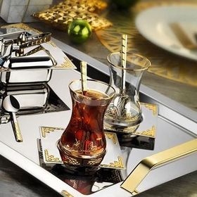 İslamoğlu Hürrem Gold Çay Tepsi