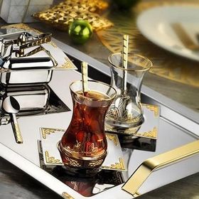 İslamoğlu Hürrem Gold Çay Tepsi