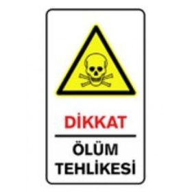 İşlev İş Güvenliği Ölüm Tehlikesi Levhası