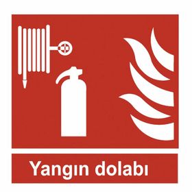 İşlev İş Güvenliği Yangın Dolabı Uyarı Levhası