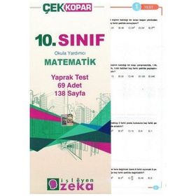 İşleyen Zeka 10.Sınıf Matematik Yaprak Test - kollektif