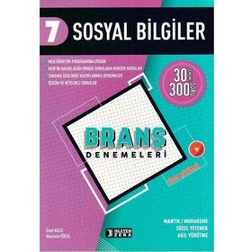 İşleyen Zeka Yayınları 7. Sınıf Sosyal Bilgiler Branş Denemeleri