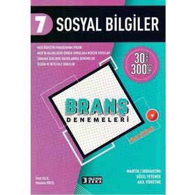 İşleyen Zeka Yayınları 7. Sınıf Sosyal Bilgiler Branş Denemeleri