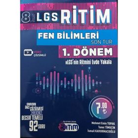 İşleyen Zeka Yayınları 8. Sınıf LGS 1. Dönem Fen Bilimleri Ritim Son Tur