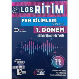 İşleyen Zeka Yayınları 8. Sınıf LGS 1. Dönem Fen Bilimleri Ritim Son Tur