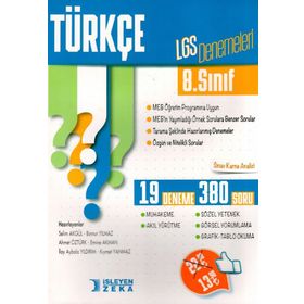İşleyen Zeka Yayınları 8. Sınıf LGS Türkçe Denemeleri