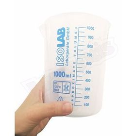 İsolab 1000 ml Beher Mavi Skala Ölçü Kabı