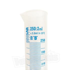 İsolab 250 ml Mavi Skala Plastik Mezür