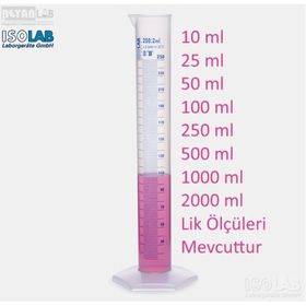 İsolab 250 ml Mavi Skala Plastik Mezür
