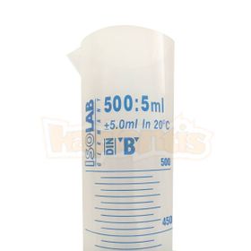 İsolab 500 ml Mavi Skala Plastik Mezür