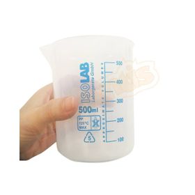 İsolab Beher Mavi Skala 500 ml Ölçü Kabı