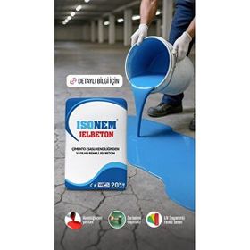 Isonem 20 kg Çimento Esaslı Kendiliğinden Yayılan Renkli JelBeton