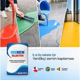 Isonem 20 kg Çimento Esaslı Kendiliğinden Yayılan Renkli JelBeton