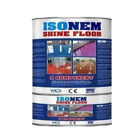 Isonem Shine Floor Parlak Zemin Kaplama Makine Gri 4.5 kg Boya