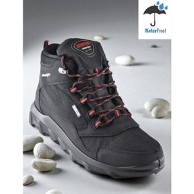 Ispartalılar 7200 Ortopedik Taban Su Geçirmez Siyah Kırmızı Erkek Outdoor Bot