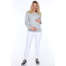 Işşıl 3131 Büzgülü Uzun Kol Hamile T-Shirt