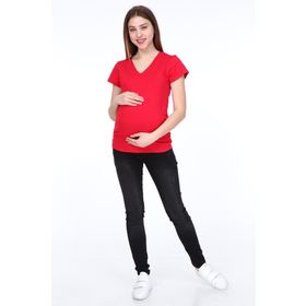Işşıl 3158 V Yaka Kısa Kol Hamile T-shirt