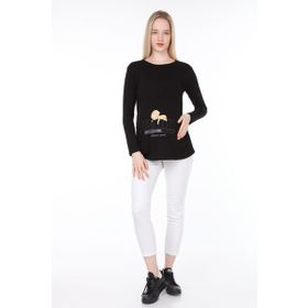 Işşıl 4472 Bebek Yükleniyor Viskon Hamile Uzun Kol T-shirt