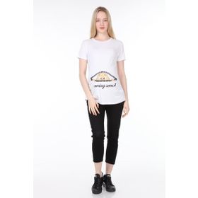 Işşıl 4473 Fermuardan Bakan Bebek Viskon Hamile Kısa Kol T-shirt
