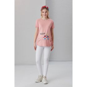 Işşıl 4474 Babasının Oğlu Geliyoor Viskon Hamile Kısa Kol T-Shirt