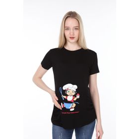 Işşıl 4475 Annesinin Kızı Geliyooor Viskon Hamile Kısa Kol T-shirt
