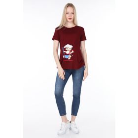 Işşıl 4475 Annesinin Kızı Geliyooor Viskon Hamile Kısa Kol T-shirt