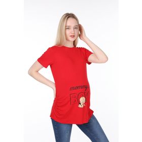 Işşıl 4476 Annesinin Oğlu Viskon Hamile Kısa Kol T-shirt