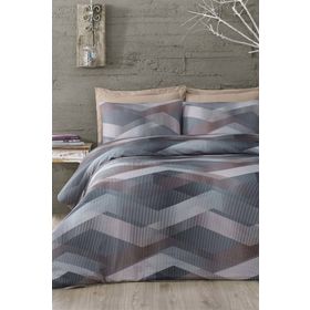 Issimo Home Helix Kahve Pamuk Saten Çift Kişilik Nevresim Takımı