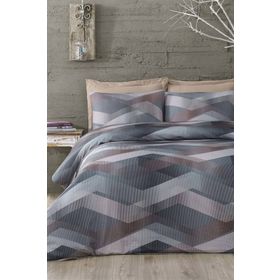 Issimo Home Helix Kahve Pamuk Saten Çift Kişilik Nevresim Takımı
