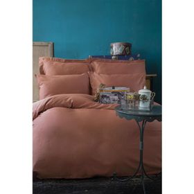 İssimo Home ISSIMO-SMPLY-STN-C-K-N-T-BAKIR Sımply Bakır İssimo Pamuk Saten Çift Kişilik Nevresim Takımı