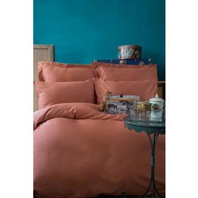 İssimo Home ISSIMO-SMPLY-STN-C-K-N-T-BAKIR Sımply Bakır İssimo Pamuk Saten Çift Kişilik Nevresim Takımı
