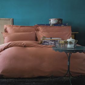 İssimo Home ISSIMO-SMPLY-STN-C-K-N-T-BAKIR Sımply Bakır İssimo Pamuk Saten Çift Kişilik Nevresim Takımı